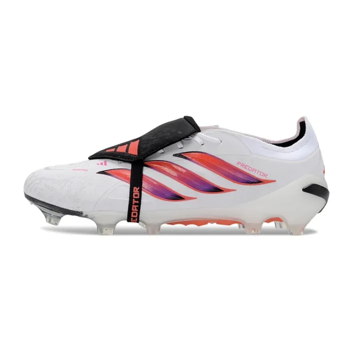 adidas Predator Elite Fold-over Tongue FG - White/Core Black/Solar Red