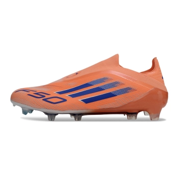 adidas F50 Elite Laceless FG Coral Blaze - Beam Orange/Lucid Blue/Footwear White