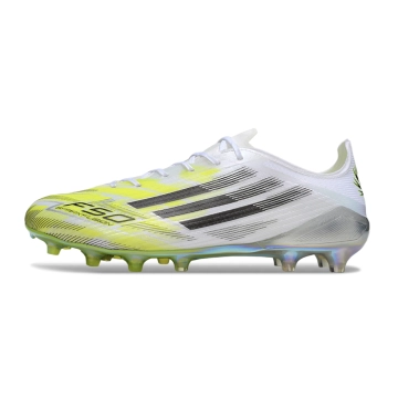 adidas F50 Elite Low Cut FG/AG - Footwear White/Iron Metal/Hi-Res Yellow